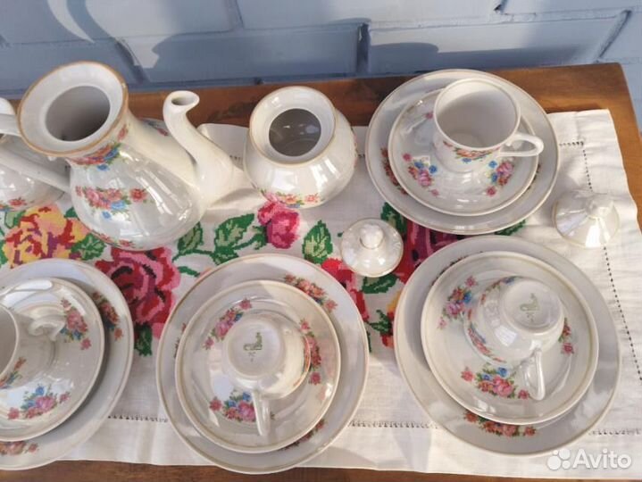 Кофейный сервиз фарфор СССР новый