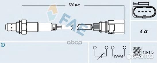 Лямбда-зонд VAG 77439 FAE