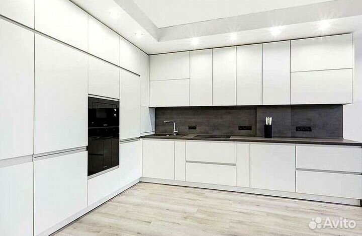 Угловая кухня с мдф фасадами