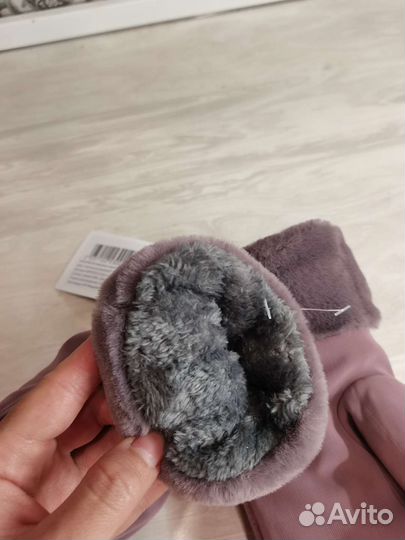 Тканевые варежки с мехом и мембраной