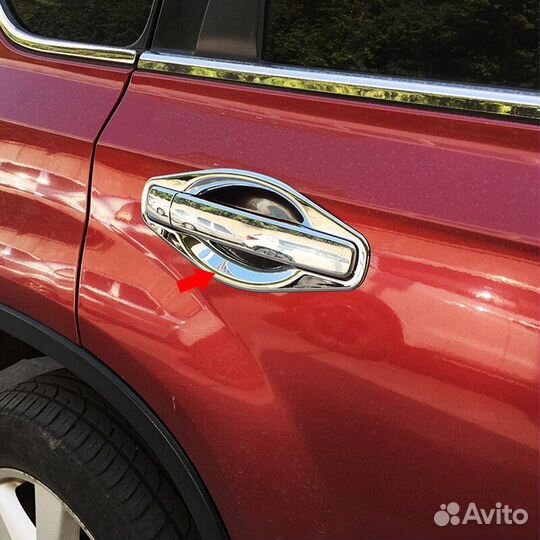 Хромированные рамки вставки дверей X-trail T31