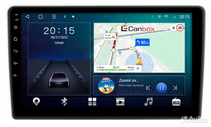 Магнитола TopWay TS18 4-64, на 9 дюймов