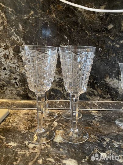Бокалы хрустальные