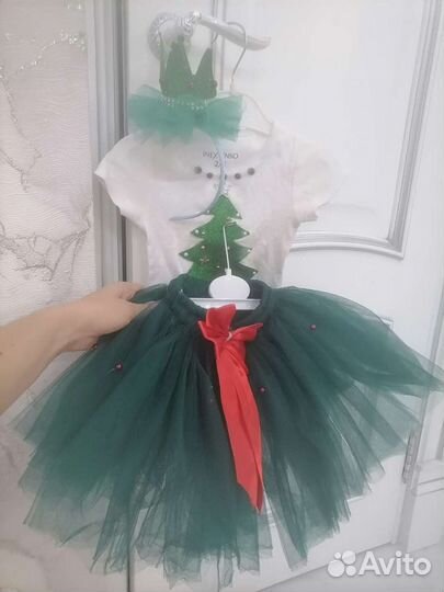 Костюм новогодний для девочки елочка