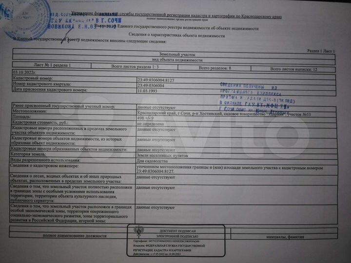 Участок 5 сот. (СНТ, ДНП)