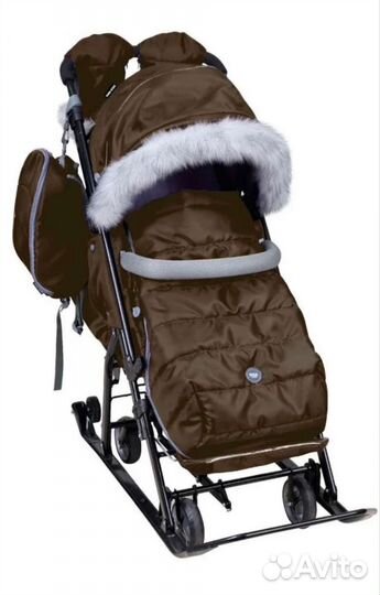 Санки коляска комбинированная Ника 7-5S
