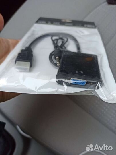 Конвертер видеосигнала hdmi в VGA + аудио hdmi2VGA