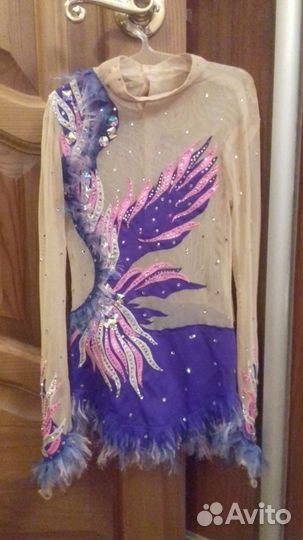 Гимнастический купальник размер 128-134