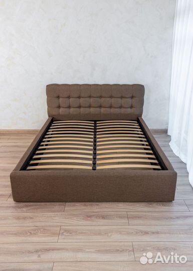 Кровать двухспальная 140х200 Марсель коричневый