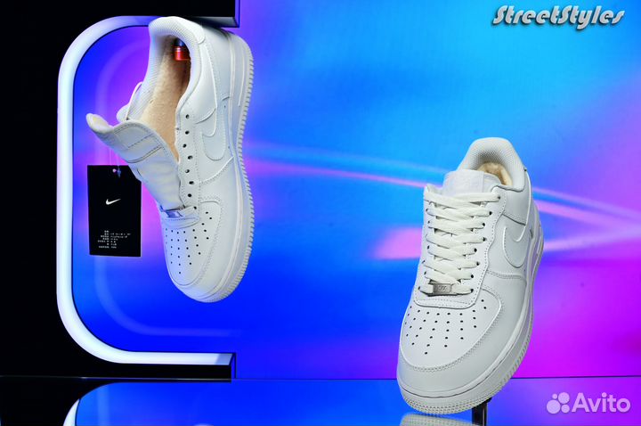 Nike Air Force 1 Low '07 White Утеплённый вариант