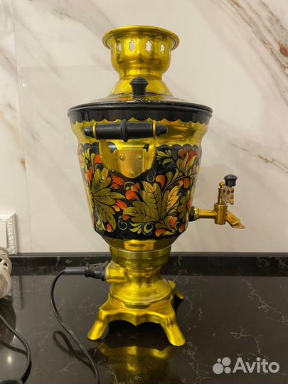 Самовар электрический расписной хохлома 3л