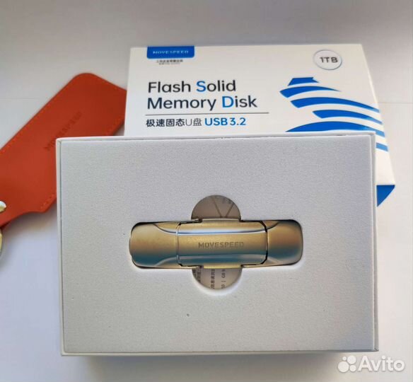 Флешка на 1Tb два разъёма Type-C / USB (террабайт)