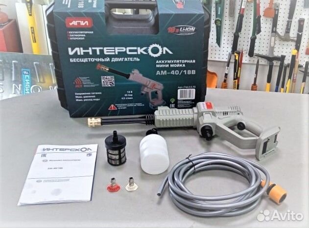 Мойка аккумуляторная Интерскол ам-40/18В