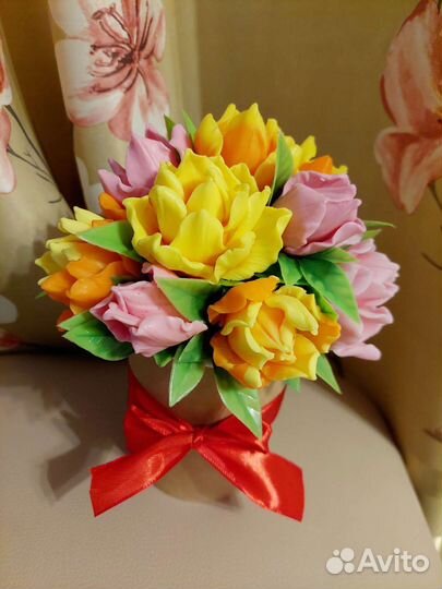 Букет тюльпанов. Мыло ручной работы