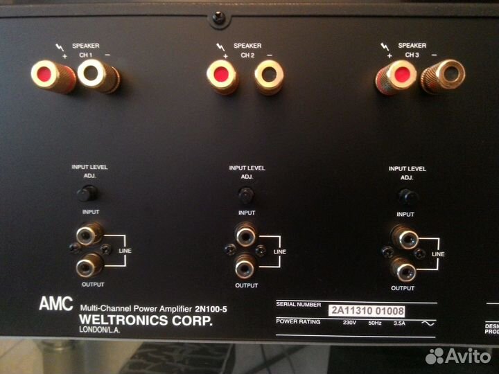 Многоканальный усилитель мощности AMC 2N100-5