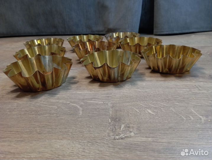 Советские жестяные формочки для кексов или желе