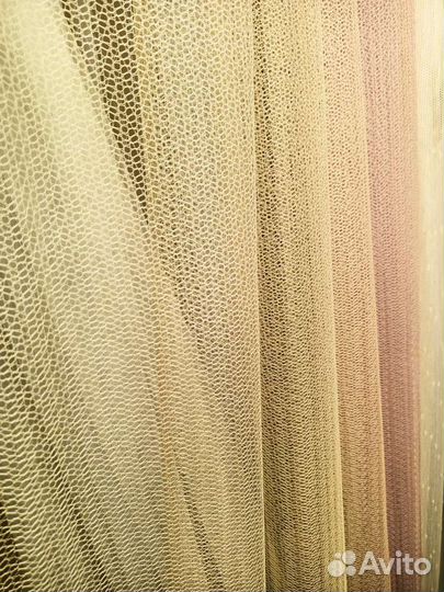 Тюль Паутинка с утяжелителем