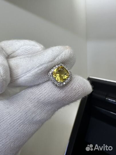 Серьги пуссеты серебро 925