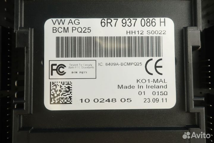 Блок комфорта Skoda Fabia 2 6R7937086H