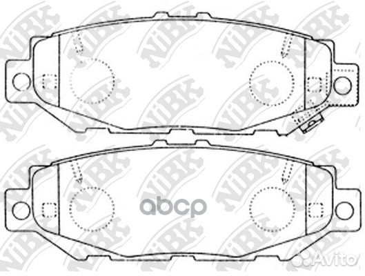 Колодки тормозные дисковые зад PN1363 NiBK