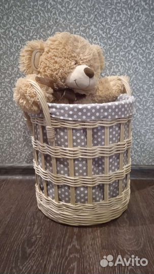 Корзина плетёная из бум лозы