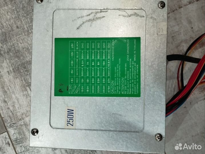 Блок питания для пк 250w