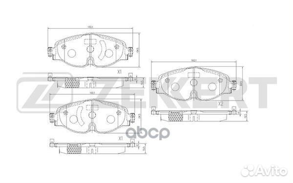 Колодки торм. диск. передн. VW Arteon 17- Cadd