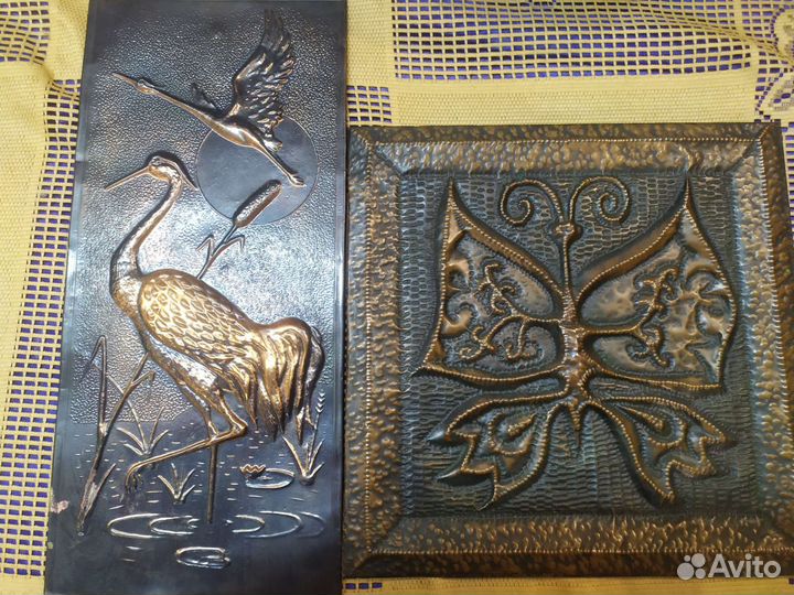 СССР чеканки медь панно настенные