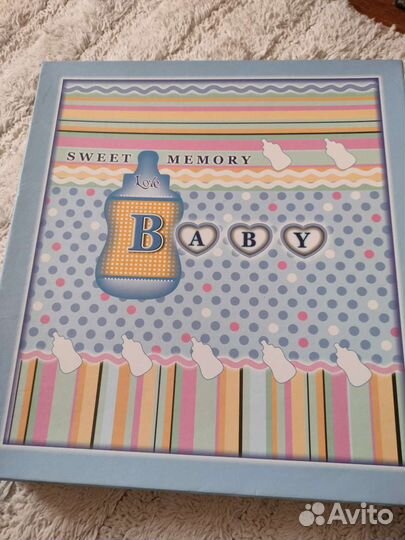 Фотоальбом большой,детский, голубой