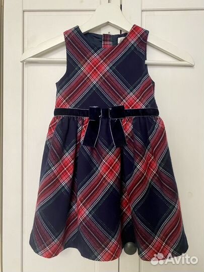 Платье сарафан h&m 98 в благородную клетку