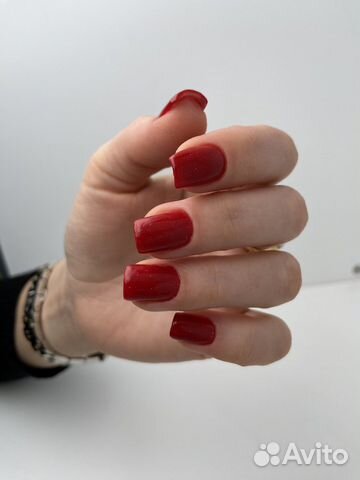 Маникюр с покрытием гель пудрой