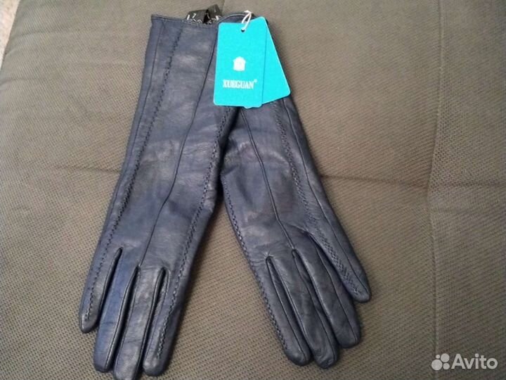 Перчатки кожаные женские