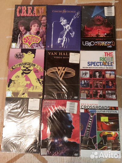 Лицензионные DVD рок музыки