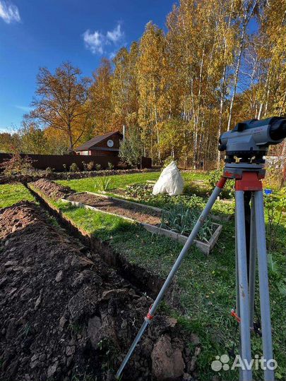 Дренаж участка,Ливневая канализация,Копка траншей