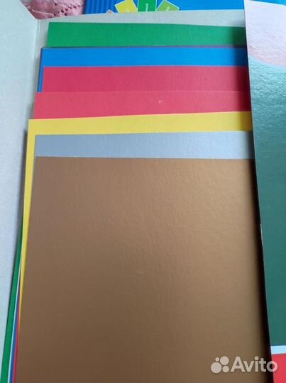 Бумага цветная, картон для творчества