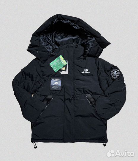 Пуховик NB с патчами