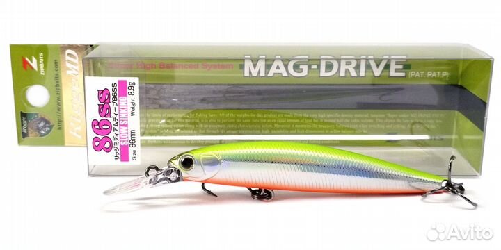 Zipbaits Rigge MD 86SS (9 цветов). Оригинал