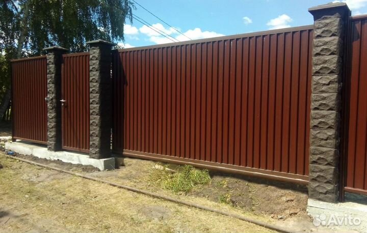 Забор из профнастила работа по договору быстро