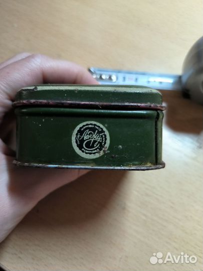Банка жестяная зубной порошок ленинград СССР