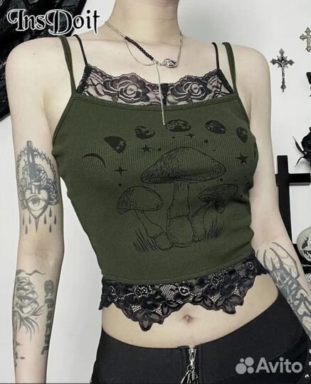 Топ женский готический y2k