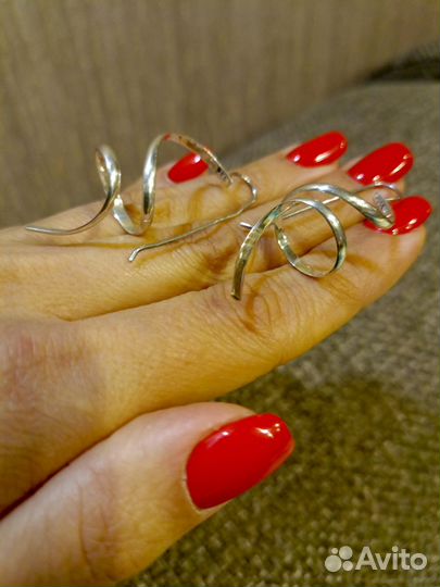 Серьги серебро 925