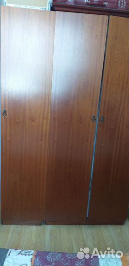 Шкаф для белья и одежды б/у, мдф с натур шпон