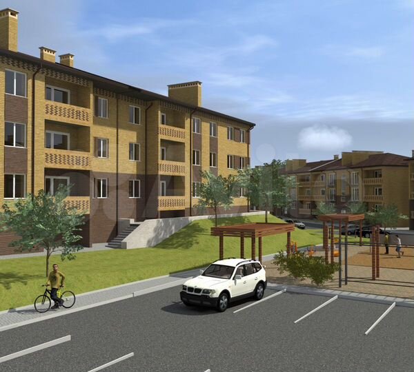 2-к. квартира, 61,8 м², 4/4 эт.