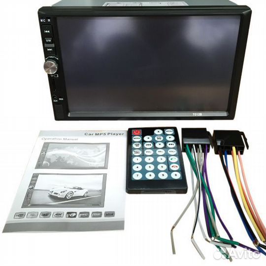 Автомагнитола Podofo 7012B, 2DIN, Bluetooth