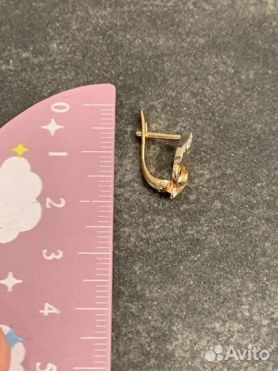 Серьги золотые