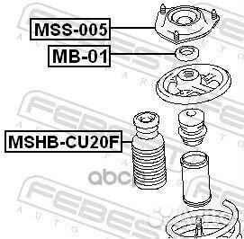 MB-01 подшипник опоры амортизатора Mitsubishi O