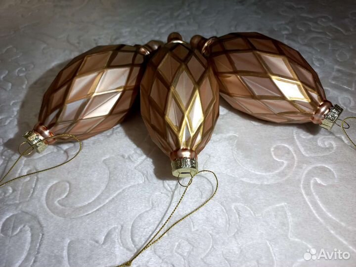 Елочные шары стекло стиль karlsbach shishi delice