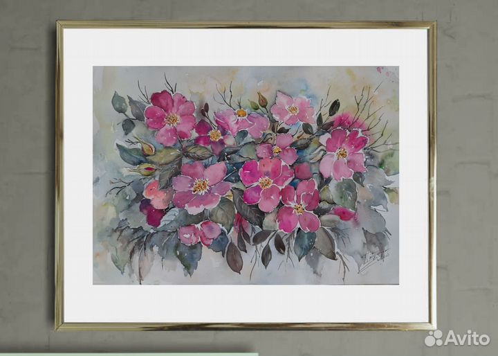 Картина акварелью 30х40, авторская работа