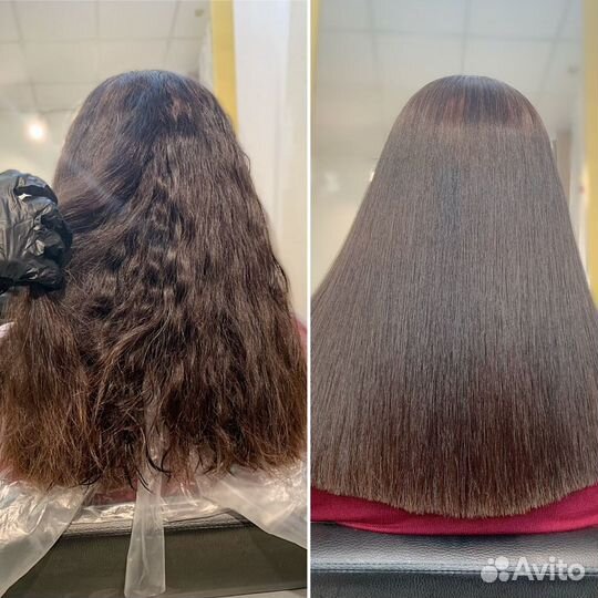 Кератиновое выпрямление