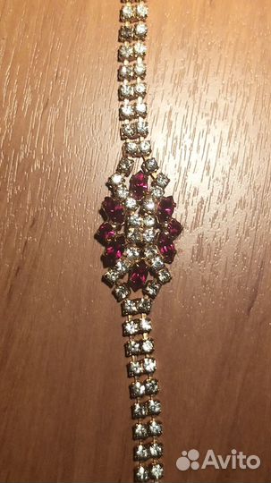 Винтажный браслет чешская бижутерия